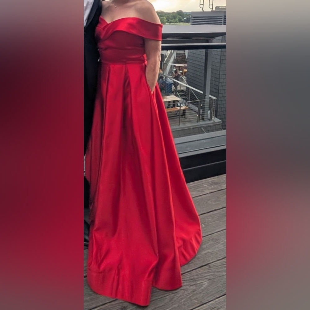 Elegant Red Gown